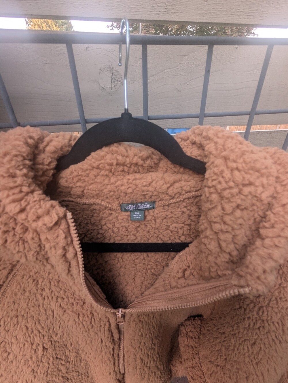 wild fable Kids Teddy Puffer Jacket - Camel Brown